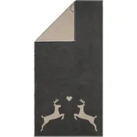 Cawö Handdoek Alpenchic Edition Deer Granite (Set van 3)