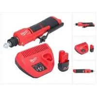 Milwaukee Slijpmachine + polijstmachine, M12 FTB-251 Snoerloze bandenkrabber 12 V 7/16" Hex Brushless + 1x oplaadbare batterij 2,5 Ah + lader