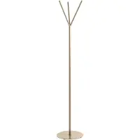 Haku kapstok, 3 haken, totaal draagvermogen 25 kg, bodemplaat, Ø 350 x H 1730 mm, gepoedercoat stalen buis/metaal, rietgroen