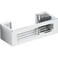 Wenko Turbo-Loc Bralia Wandrek chroom 30x9cm - Doucherek - Douchemand - Bevestigen zonder boren - Zelfklevend