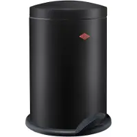 Wesco 116 (Alpha) Prullenbak | Pedaalemmer | 13 Liter | Metaal - Matzwart | Vuilnisbak - Made in Germany