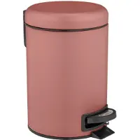 Wenko Afvalemmer Leman 3 liter mat oudroze - Prullenbak - Afvalbak - Vuilbak - Vuilnisbak - Pedaalemmer toilet en badkamer