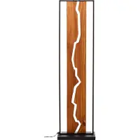Brilliant Design vloerlamp Thunder zwart met hout