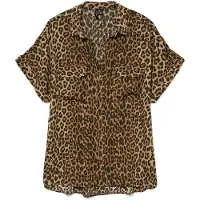 Vero Moda Blouse 'VMBumpy' cognac / lichtbruin / zilver