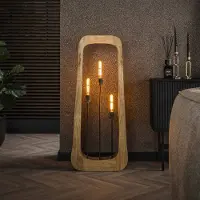 Zijlstra Vloerlamp Woodframe, hout licht, Woon-/ Eetkamer, Hout, Modern, vloerlamp hout