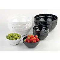 Aps Melamine kom casual - Wit - ø23 cm - Set van 4 stuks