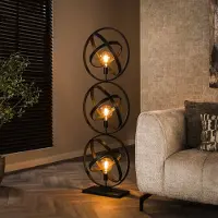 Zijlstra Vloerlamp Orbit, zwart, Woon-/ Eetkamer, metaal, Modern, vloerlamp