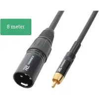 PD Connex 1x XLR (m) - 1x RCA (m) audiokabel - 8 meter