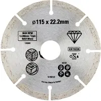 Stanley Diamantschijf Sta38162-xj - Steen - 115x22,23mm - Gesegmenteerd