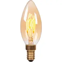 Lucide C35 - Filament lamp - Ø 3,5 cm - LED 3 StepDim (Memory) - E14 - 1x3W 2200K - Amber