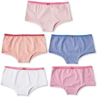 Little label hipster - roze / blauw / oranje (set van 5) Slip Multi Meisjes Stretchkatoen - maat 122/128