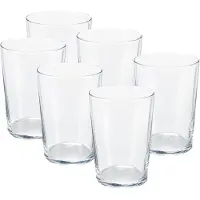 Pasabahce Drinkglazen/waterglazen Bistro - transparant - glas - set 12x stuks - 510 ml