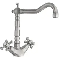 Sapho Antea Keukenmengkraan met retro uitloop, geborsteld nikkel