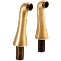 Hak Bad Mixer Dek Standaarden 2x Antea 14 cm Brons