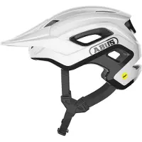 ABUS MTB-helm CliffHanger MIPS - Fietshelm voor veeleisende trails - met MIPS impactbescherming en grote ventilatieopeningen - voor dames en heren - Wit, glanzend, maat L (57-61 cm)