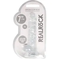 Realrock - doorzichtige realistische dildo - transparant - 17cm