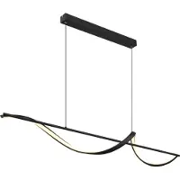Globo Golvende hanglamp Violino zwart design