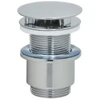 Tiger Wastafel/fonteinplug open 5/4" chroom
