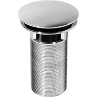 Wirquin Wastafelplug Met Overloop Quick-clac Chrome Rond 100mm