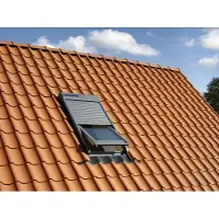 Velux Elektrisch Rolluik - Ssl Sk06 0000s - Zonne Energie - Aluminium - 114 X 118 Cm