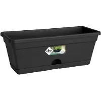 Elho Bloempot Green Basics Mini - Kunststof - Zwart - Diam.29,5xh15,5cm