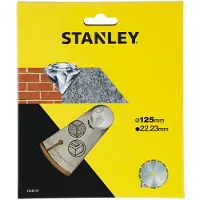 Stanley Diamantschijf Sta38137-xj - Beton En Steen - 125x22,23mm - Gesegmenteerd