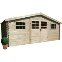 Solid Initia Beignee Tuinhuis - Vuren - Onbehandeld - 508x388x218,1cm