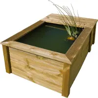 Ubbink Quadro wood III set houten FSC frame met PVC folie en filterkast
