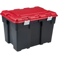 Keter opbergbox Explorer zwart-rood - kunststof - 185 L - 84,2 x 60,2 x 57 cm