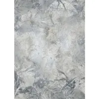 Overig Fotobehang Flower Fossil - Blauw - 2,80m X 200cm