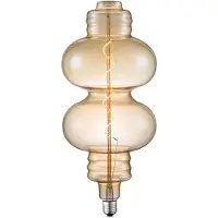 Home Sweet Home Edison Vintage LED filament lichtbron Spiraal - Amber - 18/18/40cm - geschikt voor E27 fitting - Dimbaar - 4W 280lm 2700K - warm wit licht