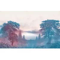 Overig Fotobehang Forestland - Blauw - 2,50m X 400cm