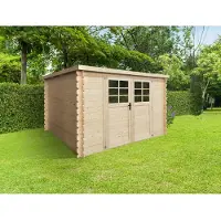 Solid Initia Elvenes Tuinhuis - Vuren - Onbehandeld - 298x238x191,8cm