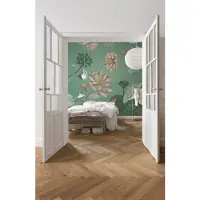 Overig Fotobehang Blissful - Groen - 2,50m X 200cm