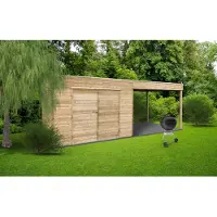 Solid Superia Cube Pulsano Tuinhuis - Vuren - Geïmpregneerd - 287x187cm