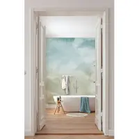 Komar Fotobehang Broken Blend - Blauw - 2,50m X 400cm