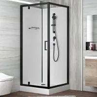 Excellence Douchecabine Ritmo 80x80cm Zwart