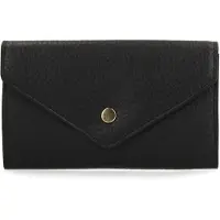 Manfield Zwarte leren portemonnee | Maat Onesize