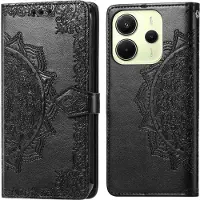 IMoshion Mandala Bookcase voor de Xiaomi Redmi Note 14 (4G) - Zwart