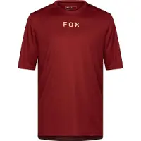FOX Heren Ranger Wordmark Jersey met korte mouwen Rood