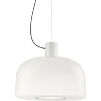 Flos Glazen hanglamp Bellhop Glass S2, dimbaar, wit / opaal, Woon-/ Eetkamer, Glas, hanglamp