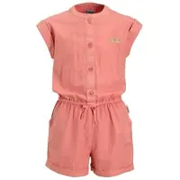 Me & My Monkey twill jumpsuit peach Playsuit Oranje Meisjes Katoen Ronde hals - maat 176