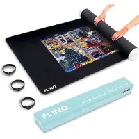 FlinQ Oprolbare Puzzelmat 1500 stukjes - Puzzelrol - Opbergsysteem voor Legpuzzel van 1000 tot 1500 stukjes - Puzzelrolmat - Puzzelkleed met Antislip - Mat van Foam