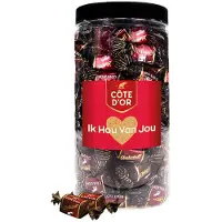 Côte d'Or Chokotoff chocolade "Ik Hou Van Jou" - pure chocolade met toffee - 800g