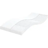 vidaXL Schuimmatras 7 zones hardheid 20 ILD 90x220 cm wit