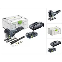 Festool CARVEX PSC 420-Basic accu-pendelzaag 18 V 120 mm borstelloos + 1x accu 3,0 Ah + oplader + Systainer