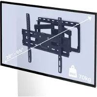 Phreeze Full Motion Muurbeugel - TV Beugel - Draaibaar & Kantelbaar - 26 t/m 65 inch - VESA 100x100 tot 400x400 - Max 70KG