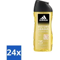 Adidas - 3-in-1 Douchegel - Victory League - Vibrant & Spicy - Gerecyclede Verpakking - 250 ml - Voordeelverpakking - 24 stuks