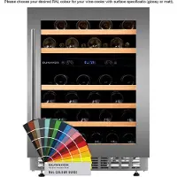 Dunavox DAUF-46.145DC wijnkoelkast onderbouwkoelkast, nis hoogte 82 cm., zuinig energieklasse G