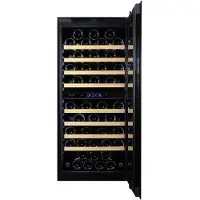 Dunavox DVS-70.185DC wijnkoelkast inbouwkoelkast, nis hoogte 122,5 cm, zuinig energieklasse F